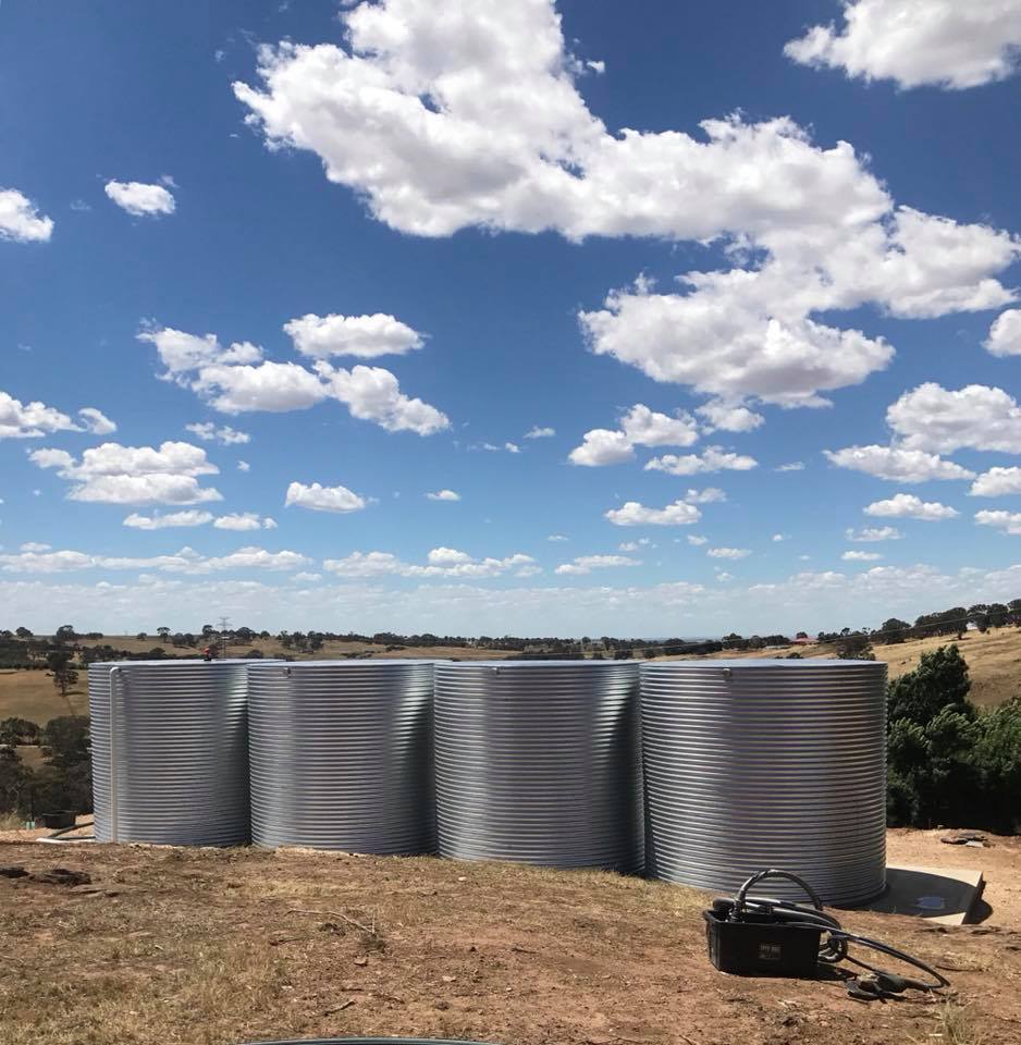 galv rainwater tanks