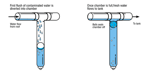 First Flush Water Diversion System